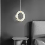 Halo Ring Alabaster Pendant Lamp