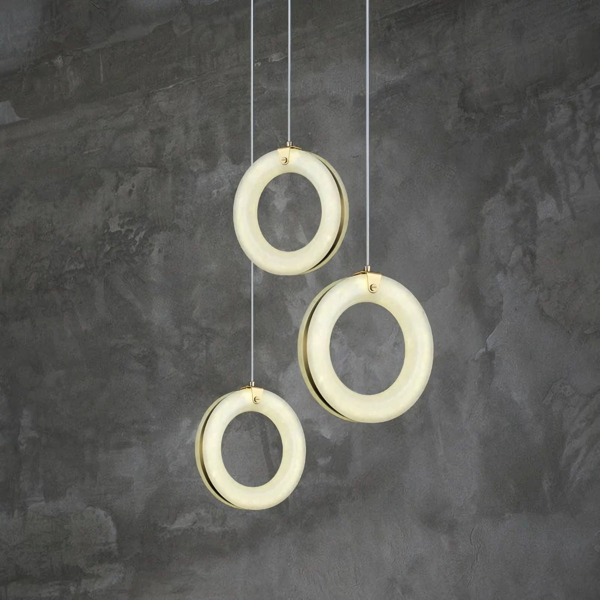 Halo Ring Alabaster Pendant Lamp