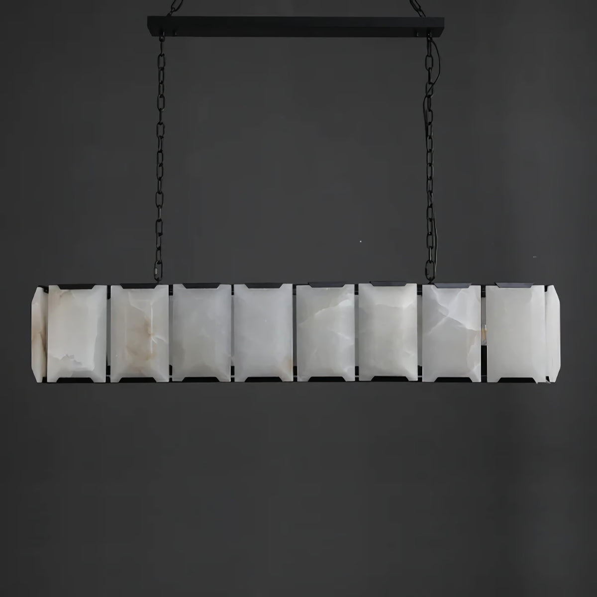 Harlew Alabaster Rectangular Chandelier