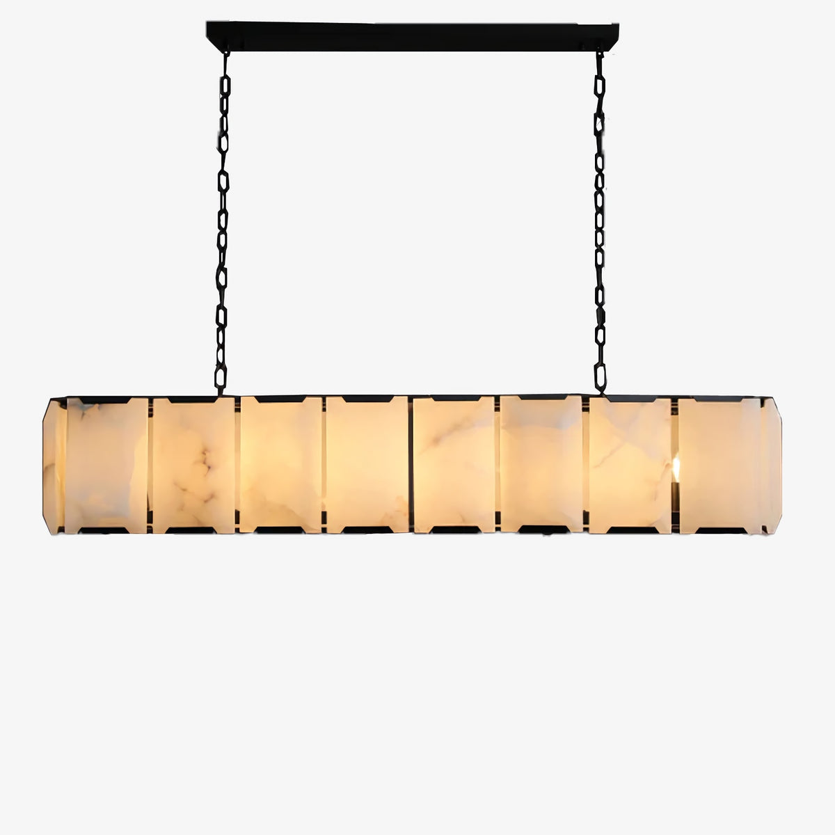 Harlew Alabaster Rectangular Chandelier