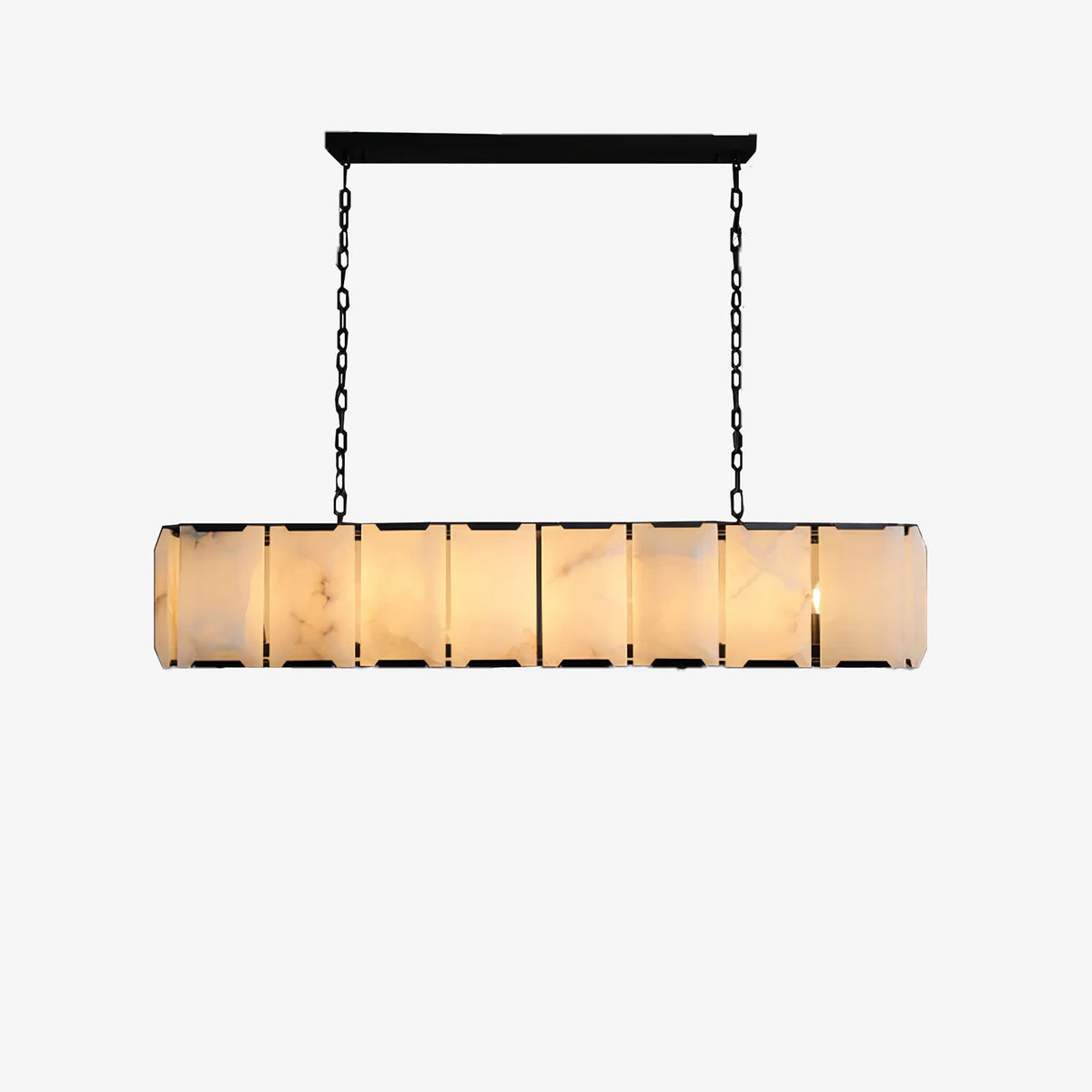 Harlew Alabaster Rectangular Chandelier