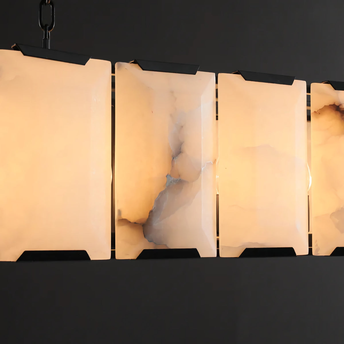 Harlew Alabaster Rectangular Chandelier