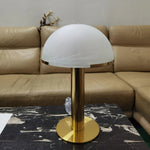 Hemispherical Alabaster Table Lamp