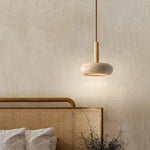 Hourglass Travertine Pendant Light