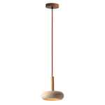 Hourglass Travertine Pendant Light