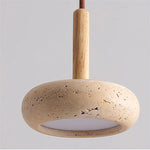 Hourglass Travertine Pendant Light