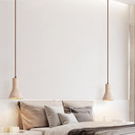 Industrial Conical Travertine Pendant Light