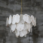 Irregular Alabaster Petal Chandelier
