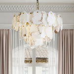 Irregular Alabaster Petal Chandelier