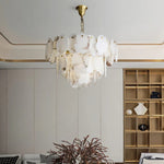 Irregular Alabaster Petal Chandelier
