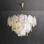 Irregular Alabaster Petal Chandelier