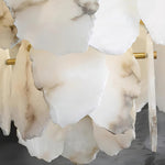Irregular Alabaster Petal Chandelier