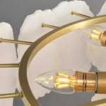 Irregular Alabaster Petal Chandelier