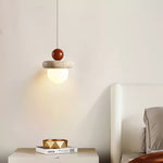 Japanese Wabi Sabi Travertine Round Pendant Light