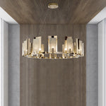 Jessie Alabaster Round Chandelier