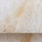 Lamelune Stacked Sconce | Natural Carved Alabaster | Macro detail of crystalline texture and stone veining | Severn Lighting