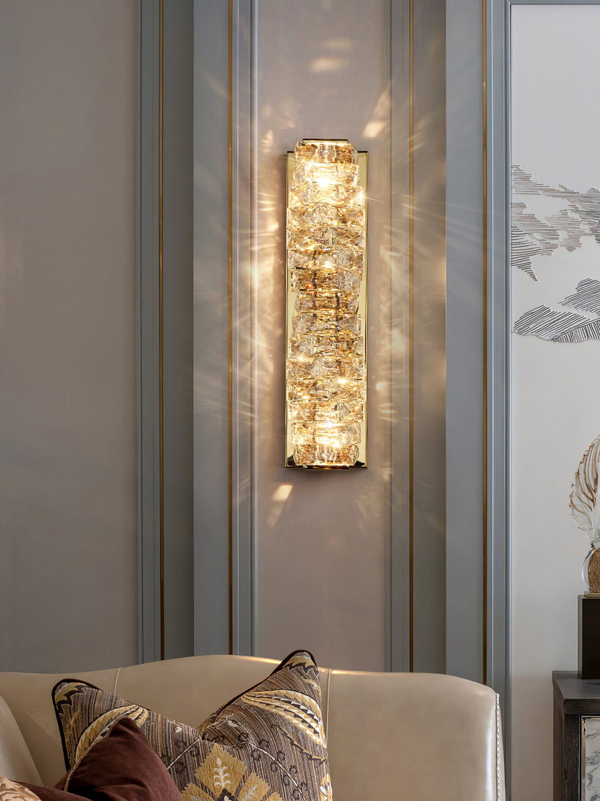 Laminated Crystal Wall Lamp