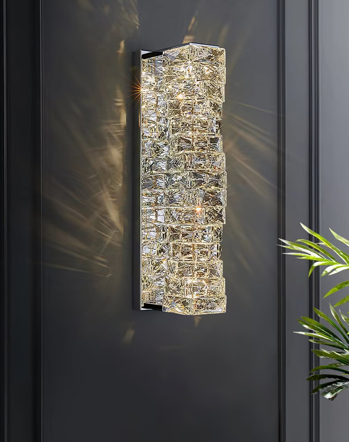 Laminated Crystal Wall Lamp