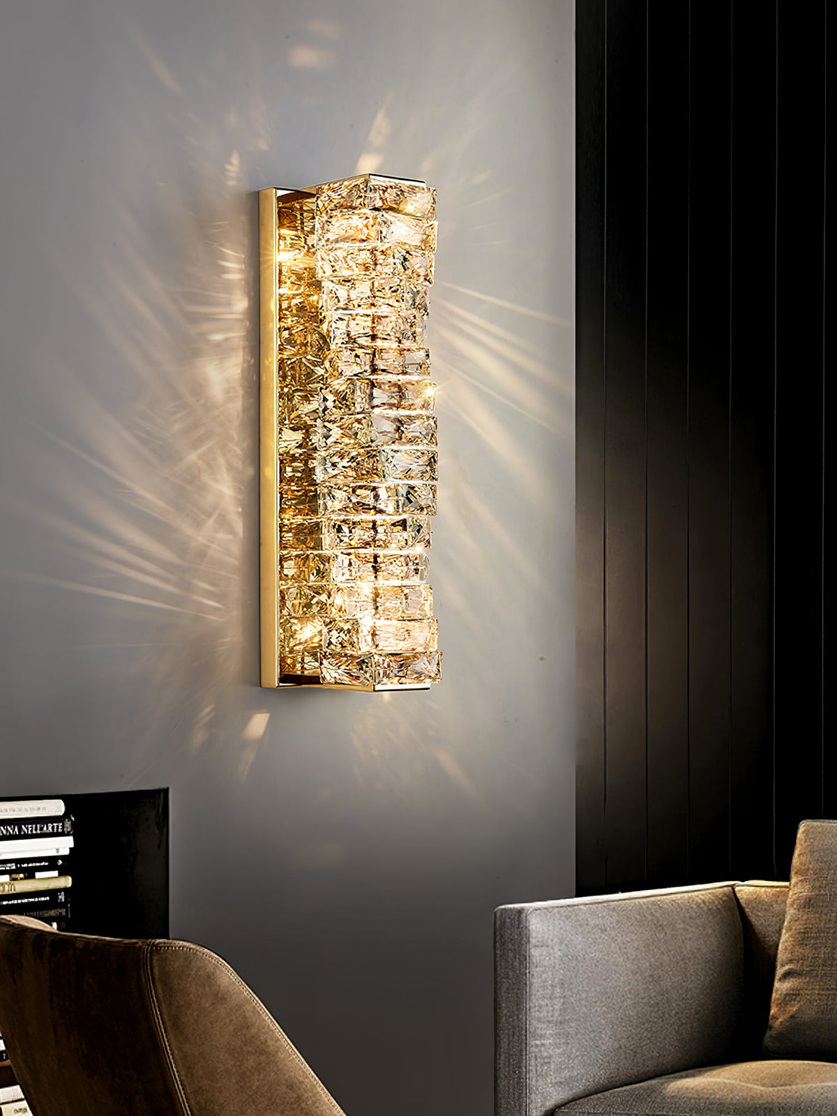 Laminated Crystal Wall Lamp