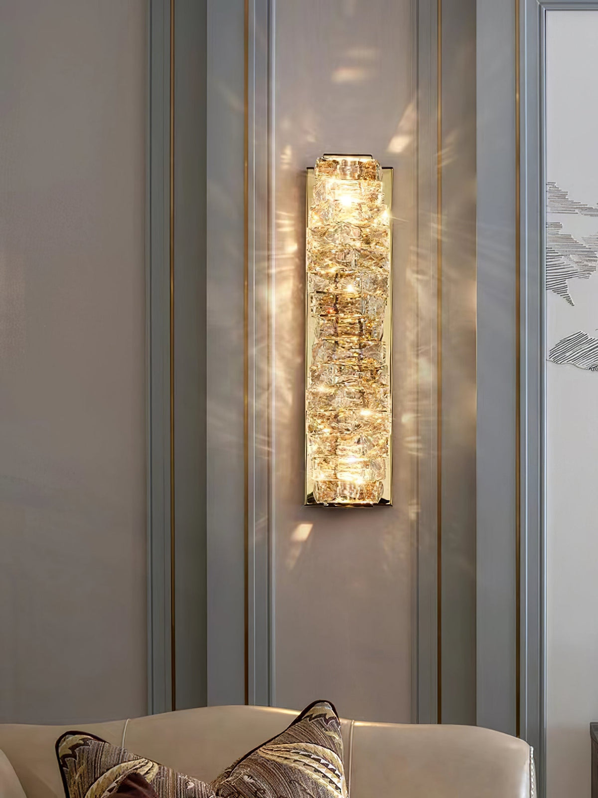 Laminated Crystal Wall Lamp