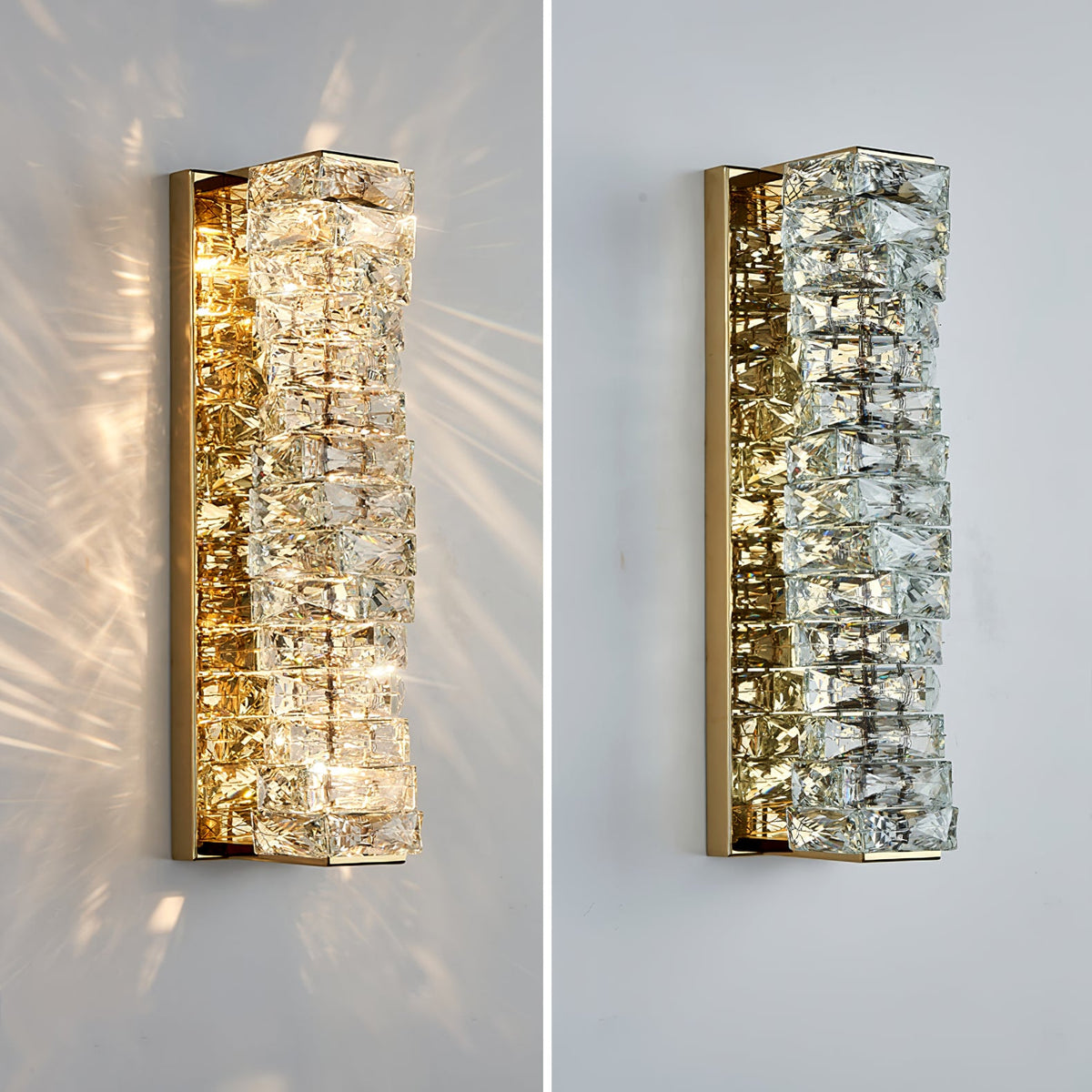 Laminated Crystal Wall Lamp