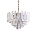 Leon Drop Shape Alabaster Chandelier