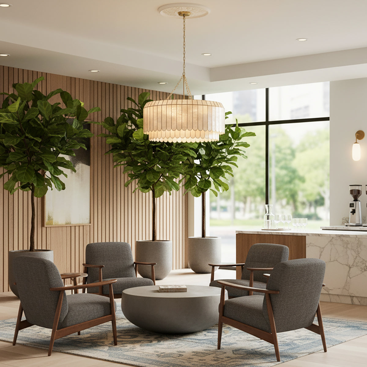 Light Luxury Shell Chandelier