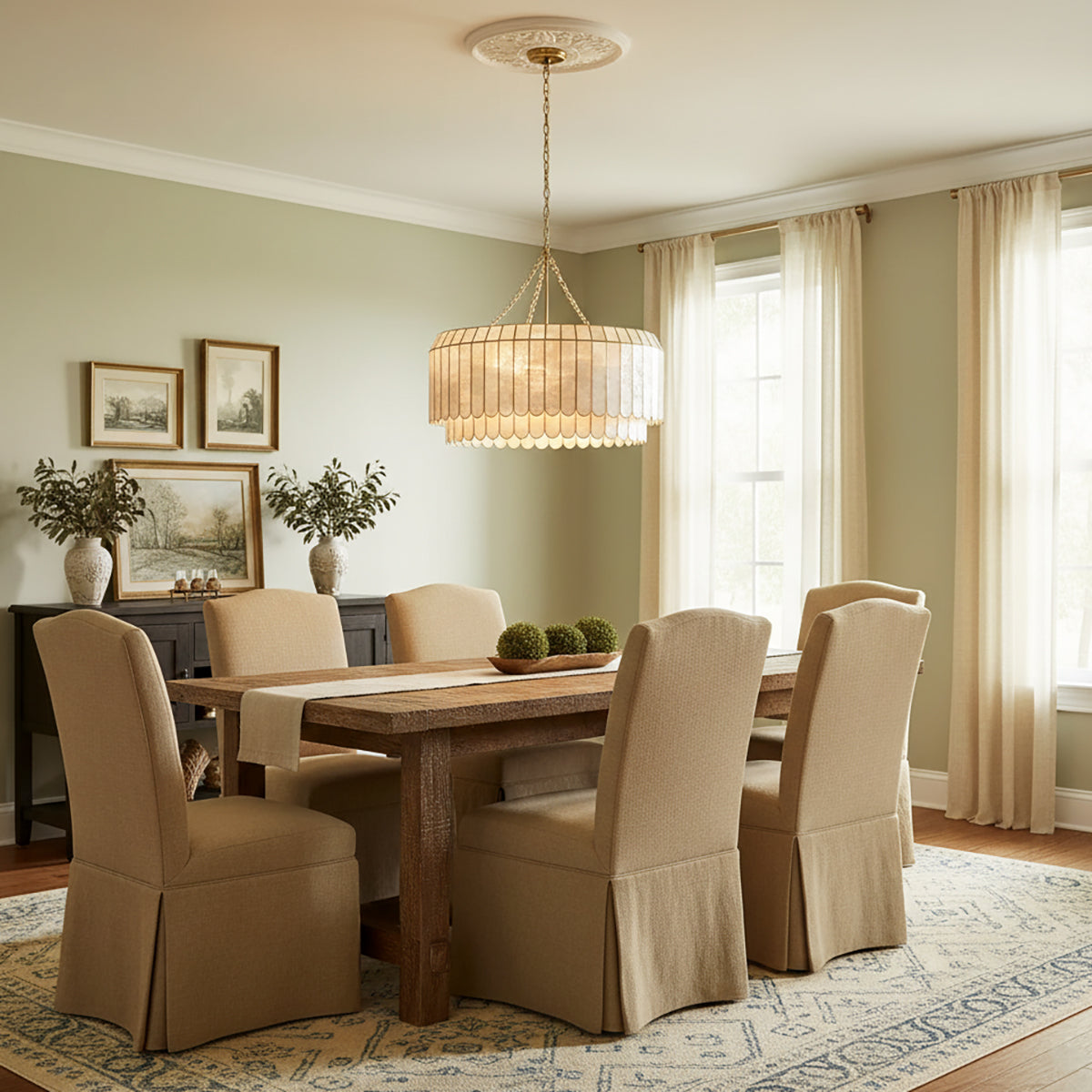 Light Luxury Shell Chandelier