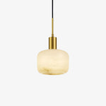 Light Luxury Marble Copper Square Pendant Light