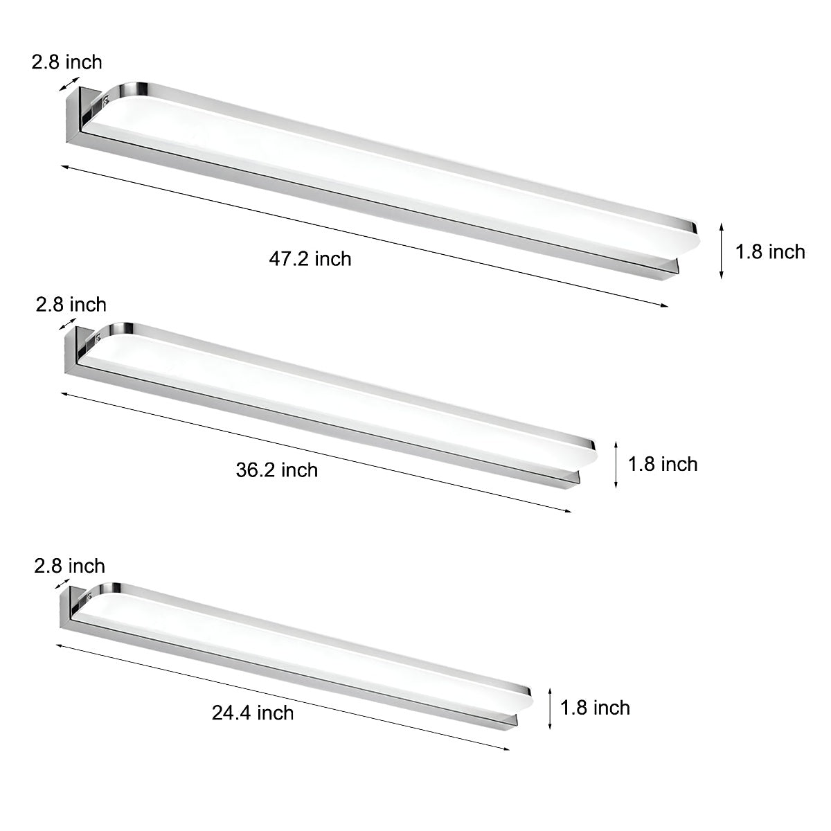 Linear Shape Metal Wall Lamp