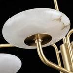 Linked Disc Alabaster Chandelier