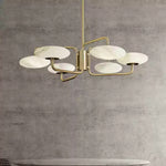 Linked Disc Alabaster Chandelier