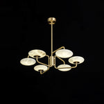 Linked Disc Alabaster Chandelier