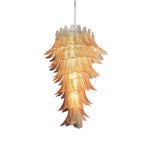 Italian exquisite Murano slender chandelier