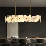 Luxury Random Shape White Marble Slice Chandelier