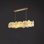 Luxury Random Shape White Marble Slice Chandelier