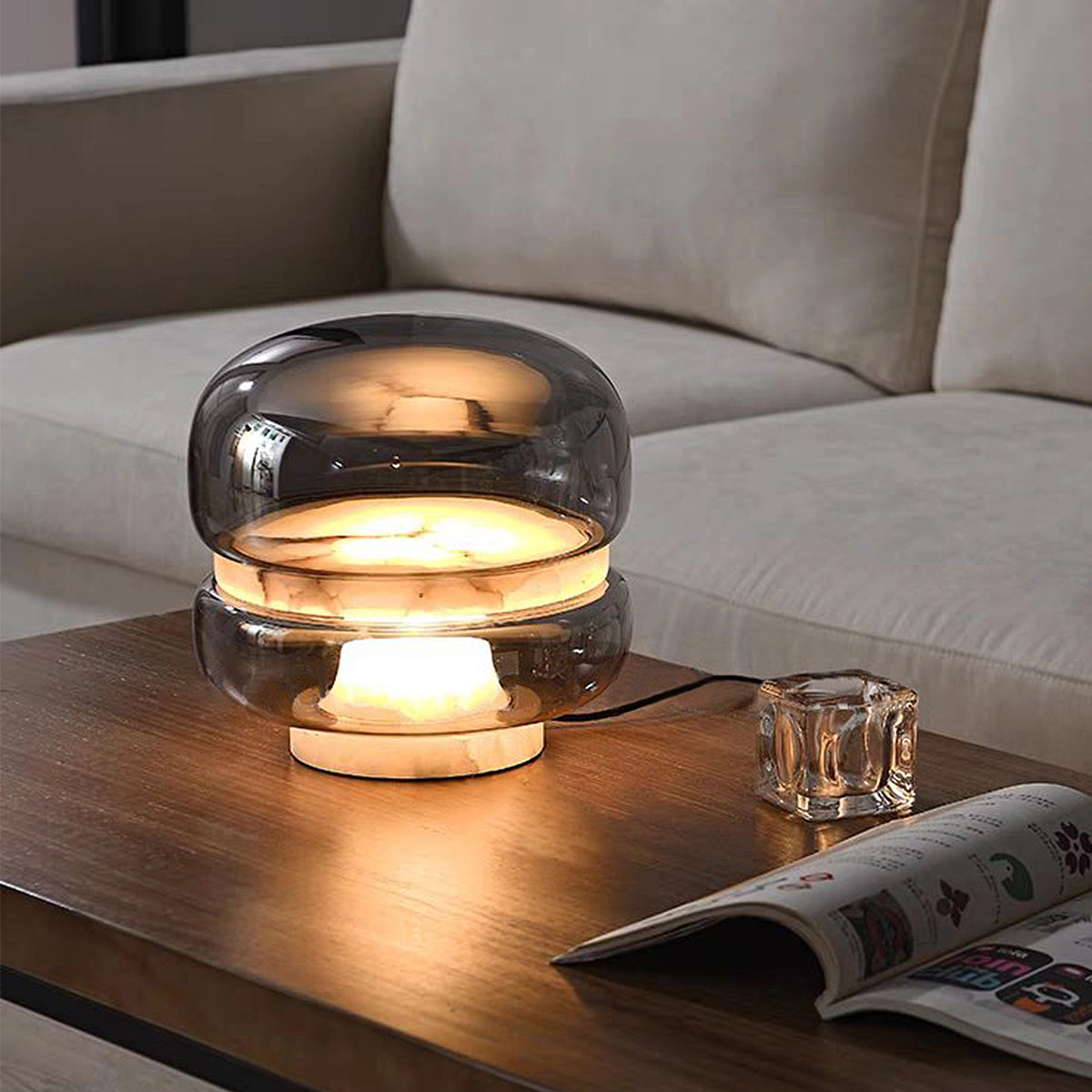 Macaron Alabaster Table lamp