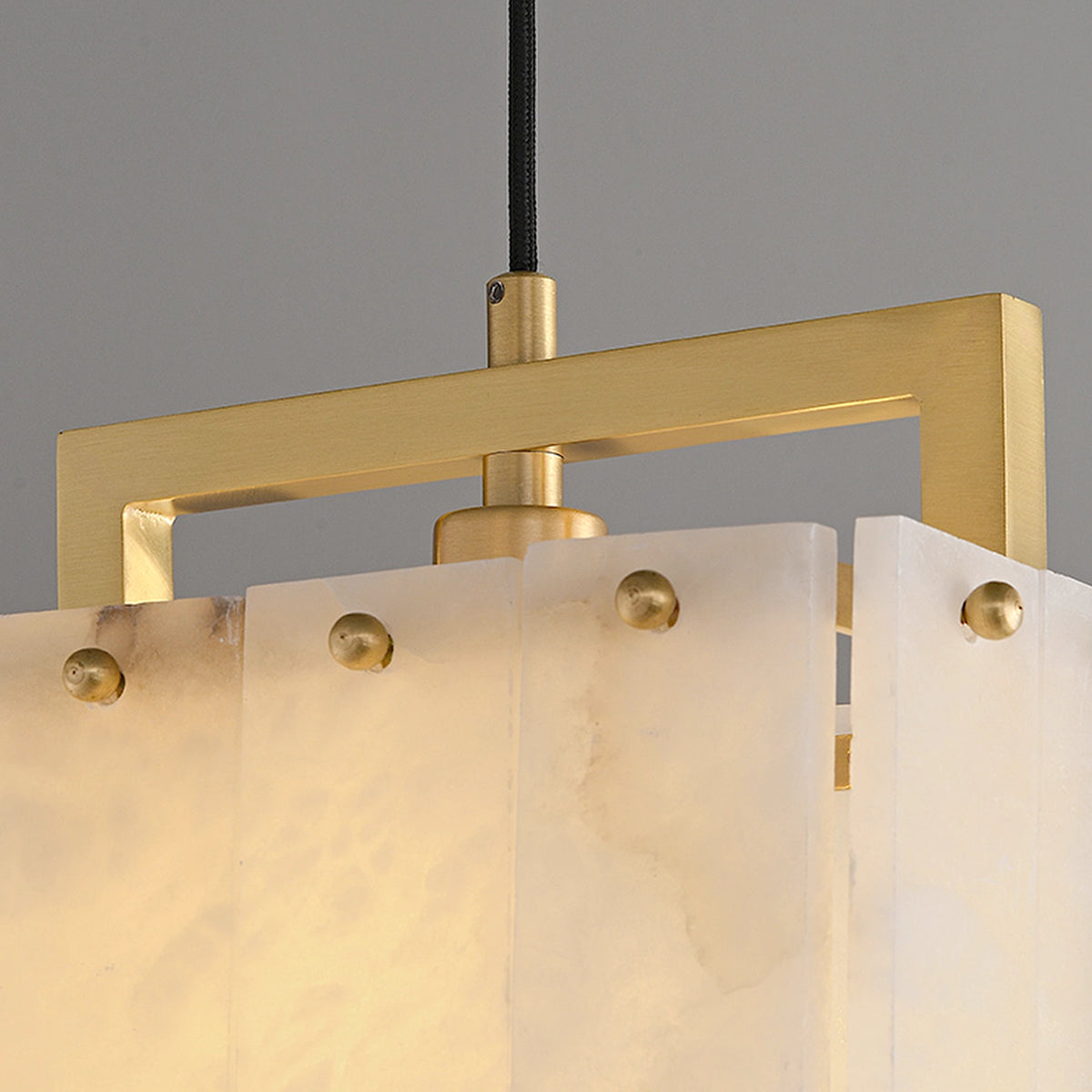 Alabaster All Copper Pendant Lamp