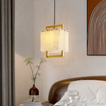 Alabaster All Copper Pendant Lamp