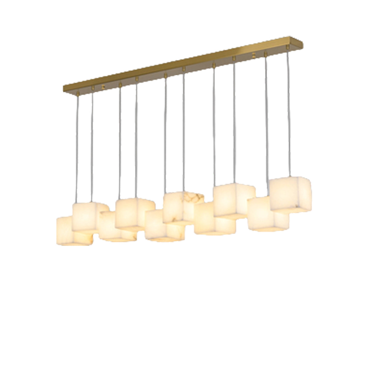 Alabaster Cubic Pendant Lamp