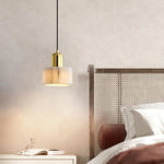 Marble Cylindrical Pendant Light