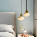 Marble Cylindrical Pendant Light