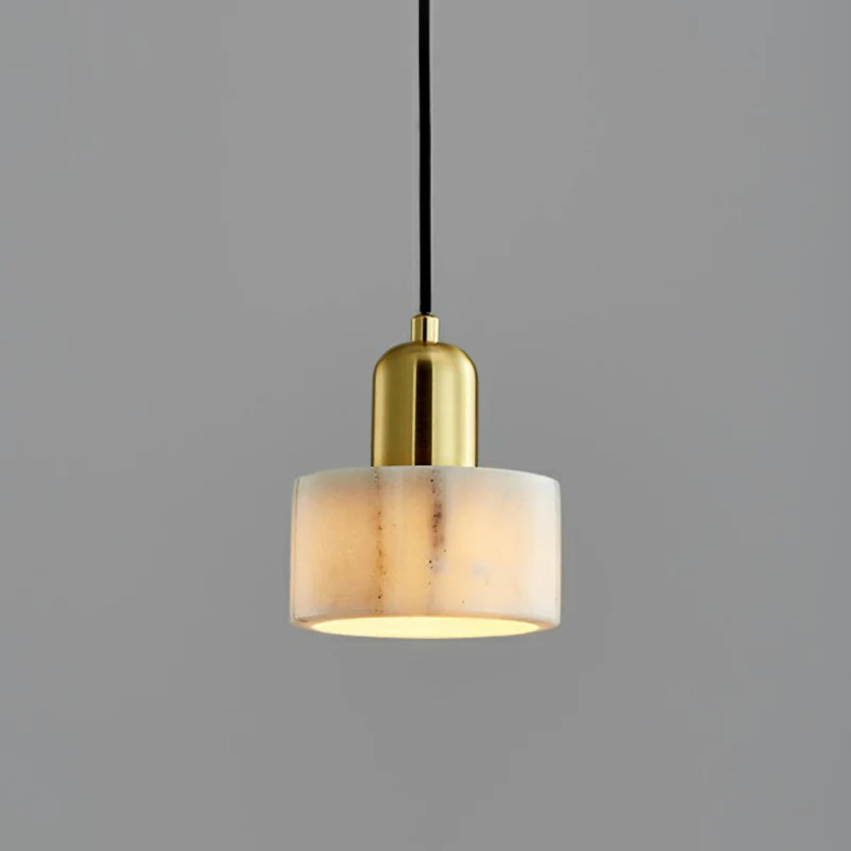 Marble Cylindrical Pendant Light