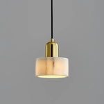 Marble Cylindrical Pendant Light
