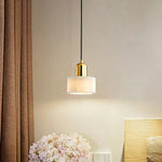 Marble Cylindrical Pendant Light
