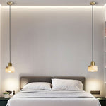 Marble Cylindrical Pendant Light