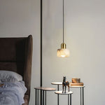 Marble Cylindrical Pendant Light