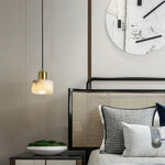 Marble Cylindrical Pendant Light