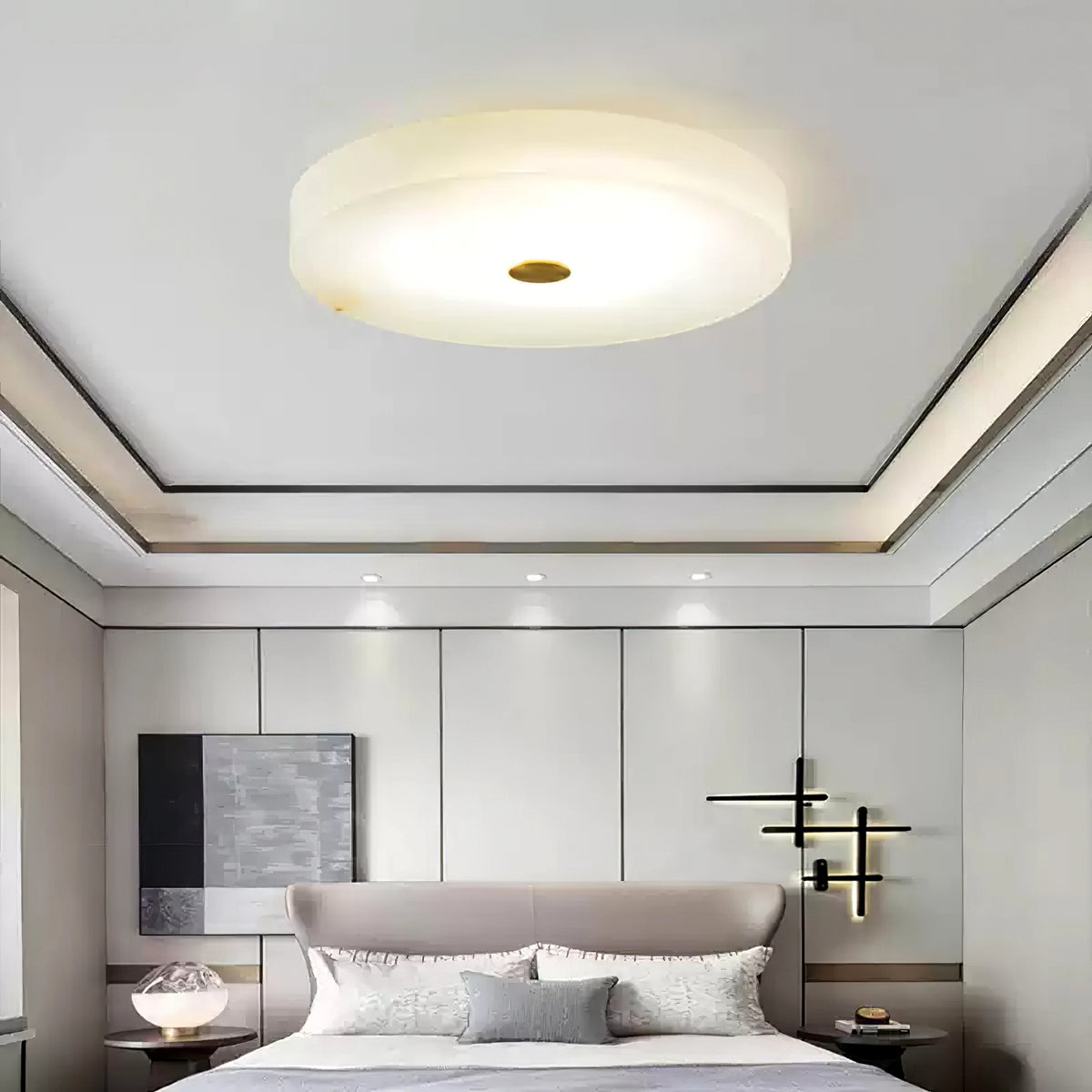 Alabaster Flush Mount Ceiling Light