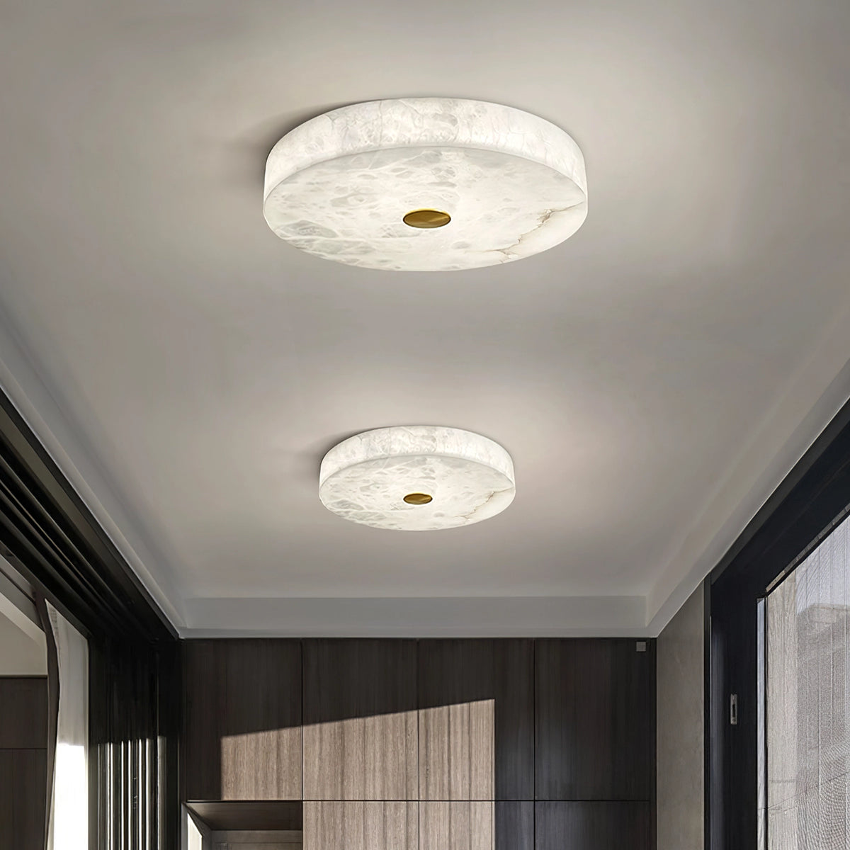 Alabaster Flush Mount Ceiling Light